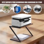 Soporte Grande para Impresora, Suporte para Impressora Prateleira, Suporte de Impressora com Armazenamento, Mesa de Impressora de 2 Níveis, Prateleira de Impressora Sob a Mesa para Casa - Imagem 5