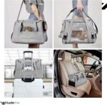 Bolsa Pet Transporte Viagem Avião Para Cães Gatos Luxo (preto) - Imagem 7