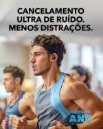 soundcore Sport X20 da Anker, Fone de Ouvido Bluetooth 5.3 Sem Fio, Fone esportivo, ANC Adaptativo, Ganchos Ajustáveis, Graves Intensos, À Prova de Suor e Poeira, IP68, 48H de Reprodução, TWS, Preto - Imagem 5