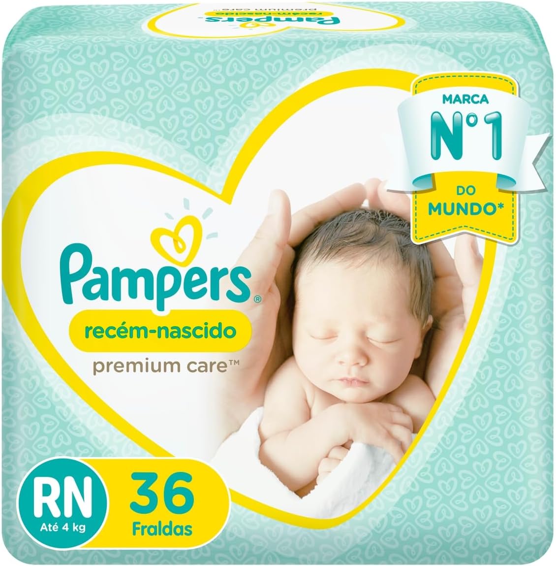71KvBdESy0L._AC_SL1200_.jpg Fralda Pampers Premium Care Recém-Nascido RN 36 Unidades - Imagem 1