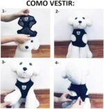 Coleira Peitoral Anti Puxão com Guia para Cães e Gatos – Ideal para Filhotes, Pinscher, Shi Tzu e Raças de Porte Pequeno a Médio – NEXUS MARKET (P, PRETO) - Imagem 5