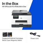 HP OfficeJet Pro 9135e Impressora multifuncional, colorida, impressora para pequenas e médias empresas, impressão, cópia, digitalização, fax, tinta instantânea sem fio elegível (3 meses incluídos); - Imagem 9