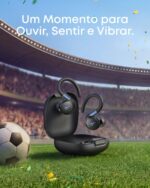 soundcore Sport X20 da Anker, Fone de Ouvido Bluetooth 5.3 Sem Fio, Fone esportivo, ANC Adaptativo, Ganchos Ajustáveis, Graves Intensos, À Prova de Suor e Poeira, IP68, 48H de Reprodução, TWS, Preto - Imagem 2