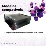 CAPA PARA IMPRESSORA BROTHER MULTIFUNCIONAL DPC-T420W CRISTAL (Cristal) - Imagem 3
