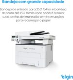 Impressora Multifuncional Laser M7105DW Elgin Pantum Monocromática 33PPM Wi-Fi 100V - 110V - Imagem 8