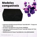 CAPA PARA IMPRESSORA HP SMART TANK 581, 582 WI-FI MPERMEÁVEL FLEX (Preto) - Imagem 4