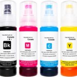 4 Tintas compativel para Epson T504 T544 Impressoras L4150 L4160 L6270 L4260 L3150 L3110 L3250 L3210 L5190 L1250 L5290 70mL