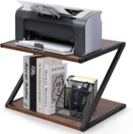 Soporte Grande para Impresora, Suporte para Impressora Prateleira, Suporte de Impressora com Armazenamento, Mesa de Impressora de 2 Níveis, Prateleira de Impressora Sob a Mesa para Casa