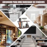 Soporte Grande para Impresora, Suporte para Impressora Prateleira, Suporte de Impressora com Armazenamento, Mesa de Impressora de 2 Níveis, Prateleira de Impressora Sob a Mesa para Casa - Imagem 6