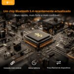 Fones de Ouvido Bluetooth, INAVA, Fone de Ouvido Esportivo com Clipe de Concha, 72 Horas de Bateria, Design Confortável para Ouvidos Pequenos e Quem Usa Óculos, Exercício, treinamento físico (Preto) - Imagem 7