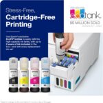 Epson Impressora Supertank EcoTank ET-2803 colorida multifuncional sem cartucho com suporte para digitalização, cópia e AirPrint - Imagem 3