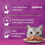 Pack Ração Úmida Whiskas Sachê Carne ao Molho para Gatos Adultos Castrados 85 g - 20 unidades - Imagem 4