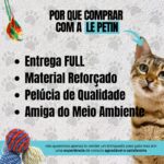 Arranhador Para Gatos Poste Com Brinquedo Duplo Exclusivo (Preto) - Imagem 2