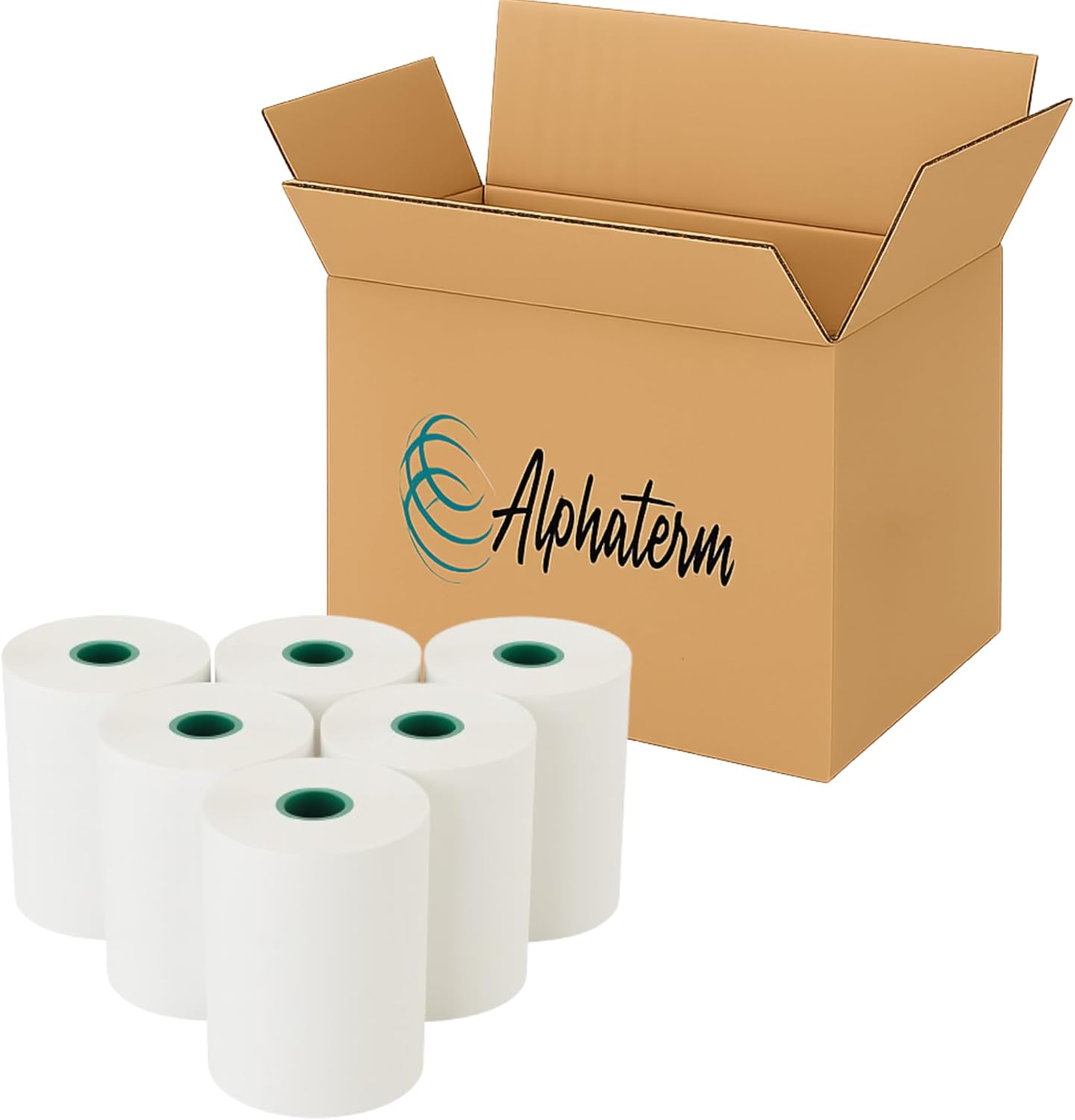 1781313423_613pf1CtQCL._AC_SL1500_.jpg Bobina Térmica Branca 80x40 – Kit com 10 Rolos, Papel Térmico Direto, Impressão Nítida Sem Ribbon, Ideal para Cupons, PDV e Impressoras Térmicas - Imagem 1