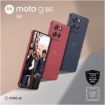 Smartphone Motorola Moto g86 5G Grafite + Fone Bluetooth Buds - 256GB 24GB (8GB RAM+16GB Ram Boost) Tela 1.5K pOLED, 50MP Sony camera OIS Moto AI, videos em 4K, IP68 + IP69 - Imagem 5