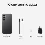 Samsung Galaxy S24 FE 5G Celular 256GB 8GB RAM Tela 6.7" Câmera Tripla 50+12+8MP Frontal 10MP Galaxy AI Grafite Recondicionado - Imagem 8