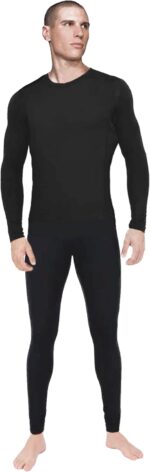 Roupa Térmica Segunda Pele ExtremeThermo Frio Intenso Conjunto Calça+Blusa Tudo Flanelado Aquecimento Máximo - Imagem 2
