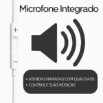Fone De Ouvido Com Fio Intra Auricular Compativel Com iPhone 14/13/12/11/XR/XS/X/8/SE Microfone integrado Qualidade Premium Compatível Com iOS Compatível Com Lightning - Imagem 3