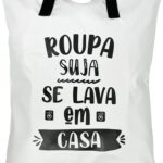 Saco para Roupa Suja Tamanho G – Organizador de Viagem – Poliéster – Lavável, Dobrável e Resistente – Separação de Roupas Limpas e Sujas (MODELO 1)