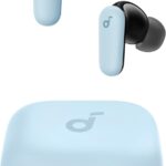 soundcore P30i da Anker, Fone de Ouvido Bluetooth 5.4 com Cancelamento de Ruído Adaptativo, Graves Poderosos, 45H de Reprodução, Estojo 2-em-1 com Suporte para Celular, IP54, Fone sem fio TWS, Azul