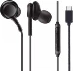 Fone de Ouvido com Fio Entrada Tipo C Som Balanceado USB-C Cabo de Tecido Antitramado,Qualidade Premium