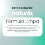 NATURAL Desodorante com Extratos de Melaleuca e Aloe Vera - Proteção Saudável - Purificante e Hidratante - Sem Alumínio - Vegano - 120 ml - Imagem 4