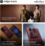 Smartphone Motorola Edge 70 PRO 5G - 256GB 24GB (12GB RAM+12GB Ram Boost), 4 câmeras de 50MP, Tela 1.5K extreme AMOLED 144Hz, Bateria 6500 mAh, IP68/IP69 - Madeira - Imagem 9