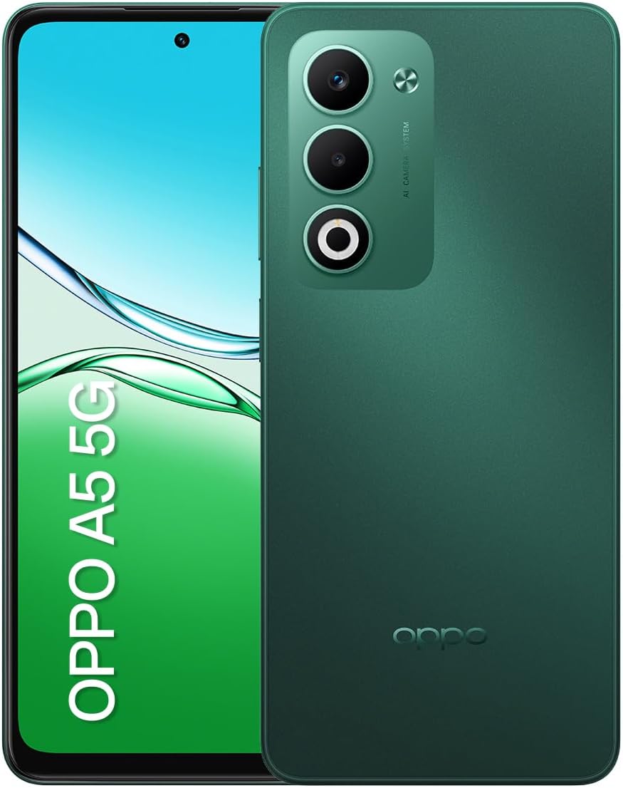 6110Yl5Q4kL._AC_SL1200_.jpg Smartphone OPPO A5 5G 256GB 8GB Ram IP65 50MP AI Câmera Bateria 6000mAh NFC Verde - Imagem 1