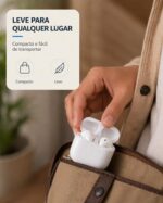 Fone De Ouvido Sem Fio, Bluetooth 5.4, Compatível Com Todo Celular, Cancelamento Ruído, Bateria Até 16 Horas de Uso, Microfone Para Chamadas, Controle Touch, Conecta no Notebook - Linha Premium - Imagem 6