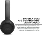 JBL, Fone de Ouvido Bluetooth Over-Ear, Tune 530BT, Sem Fio, Até 76 Horas de Bateria - Preto - Imagem 7