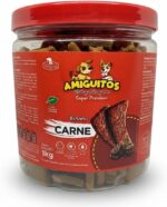 Petisco Para Cães Todas as Raças 1kg Amiguitos Pet Bifinho Premium Macio (1kg, Carne)