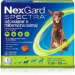 NexGard SPECTRA Antipulgas e Vermífugo para Cães de 7,6 a 15kg - 1 tablete