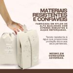 Kit Organizador de Malas para Viagem 7 Peças Bolsas Necessaire Sapatos Maquiagem Roupas Bagagem Organizada Conjunto Organizador Completo Premium (Rosa) - Imagem 6
