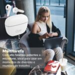 I2GO, Fone De Ouvido, TWS, Bluetooth, 20 Horas totais de Bateria, ENC, Air Sound Go 2.0, Branco, i2GO PRO - Imagem 9