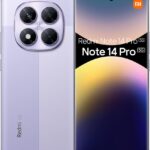 Smartphone Xiaomi Redmi Note 14 Pro 5G Lavender Purple (Roxo Lavanda) 12GB RAM 512GB ROM NFC