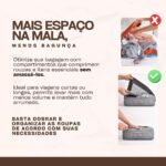 Kit Organizador de Malas para Viagem 7 Peças Bolsas Necessaire Sapatos Maquiagem Roupas Bagagem Organizada Conjunto Organizador Completo Premium (Rosa) - Imagem 5