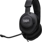 JBL, Fone de Ouvido Com Fio, Quantum 100M2, Headset Gamer, Over Ear, Microfone Removível - Preto