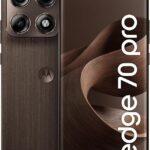 Smartphone Motorola Edge 70 PRO 5G - 256GB 24GB (12GB RAM+12GB Ram Boost), 4 câmeras de 50MP, Tela 1.5K extreme AMOLED 144Hz, Bateria 6500 mAh, IP68/IP69 - Madeira