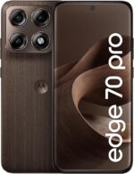 Smartphone Motorola Edge 70 PRO 5G - 256GB 24GB (12GB RAM+12GB Ram Boost), 4 câmeras de 50MP, Tela 1.5K extreme AMOLED 144Hz, Bateria 6500 mAh, IP68/IP69 - Madeira