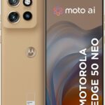 Smartphone Motorola Edge 50 Neo 5G - 256GB 16GB (8GB RAM+8GB Ram Boost) 50MP Sony Camera Moto AI Ultrarresistencia militar - Latte Vegan Leather