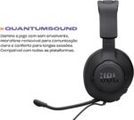 JBL, Fone de Ouvido Com Fio, Quantum 100M2, Headset Gamer, Over Ear, Microfone Removível - Preto - Imagem 4