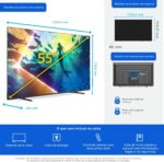 PHILIPS, Smart TV Ambilight 55" 4K, 55PUG8100/78, Comando de Voz, HDR10+/Dolby Atmos, VRR/ALLM, Bluetooth - Imagem 10