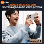 Basike F1 Fone de Ouvido Sem Fio, Bluetooth 5.4 Com ANC-Cancelamento De Ruído Ativo, ENC-Cancelamento de Ruído em Chamadas, 40Horas de Reprodução, Ajuste Confortável, Baixa Latência (Branco) - Imagem 7