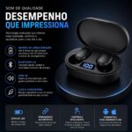 Fone de Ouvido Bluetooth 5.4 TWS Sem Fio - Estojo de Carregamento com Display LED, Som HD, Microfone Integrado, Conexão Rápida, Compatível com Android e iOS, A'Gold B06B Premium - Imagem 2
