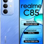 Celular Realme C85, 6GB RAM 128GB ROM Tela de 6.8" 144Hz 7000mAh Batteria 45W, IP69, 50MP Camera Dual 4G SIM (Azul)