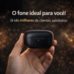 Fone de Ouvido Bluetooth Sem Fio 5.4 TWS Compatível com iOS e Android com Redução de Ruído e Microfone à Prova d'Água Esportivo para Treino Academia Corrida Trabalho e Lazer - PREMIUM® - Imagem 8
