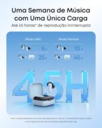 soundcore P30i da Anker, Fone de Ouvido Bluetooth 5.4 com Cancelamento de Ruído Adaptativo, Graves Poderosos, 45H de Reprodução, Estojo 2-em-1 com Suporte para Celular, IP54, Fone sem fio TWS, Azul - Imagem 4
