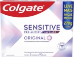 Colgate Creme Dental para sensibilidade Sensitive Pro Alívio Imediato 90 g, 3 Unidades, Alívio da Sensibilidade com Arginina, Sensação Imediata