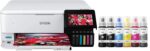 Epson Impressora Supertank Photo ET-8500 sem fio de formato amplo colorido multifuncional com scanner, copiadora, Ethernet e tela sensível ao toque de 4,3 polegadas