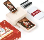 HPRT Impressora fotográfica 10 x 15 cm, 20 folhas e 1 fita, para iPhone, Android, smartphone, impressão de vídeo AR, impressoras fotográficas portáteis CP4100